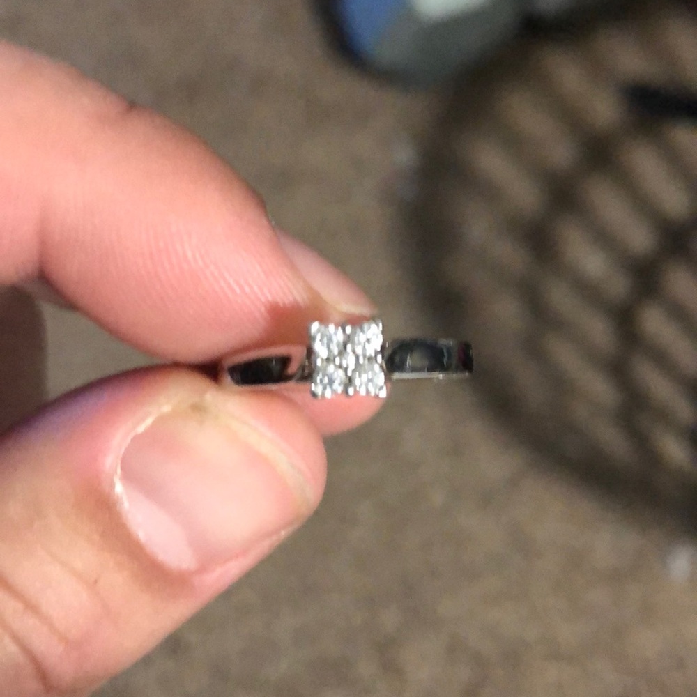 10k white gold weeding band